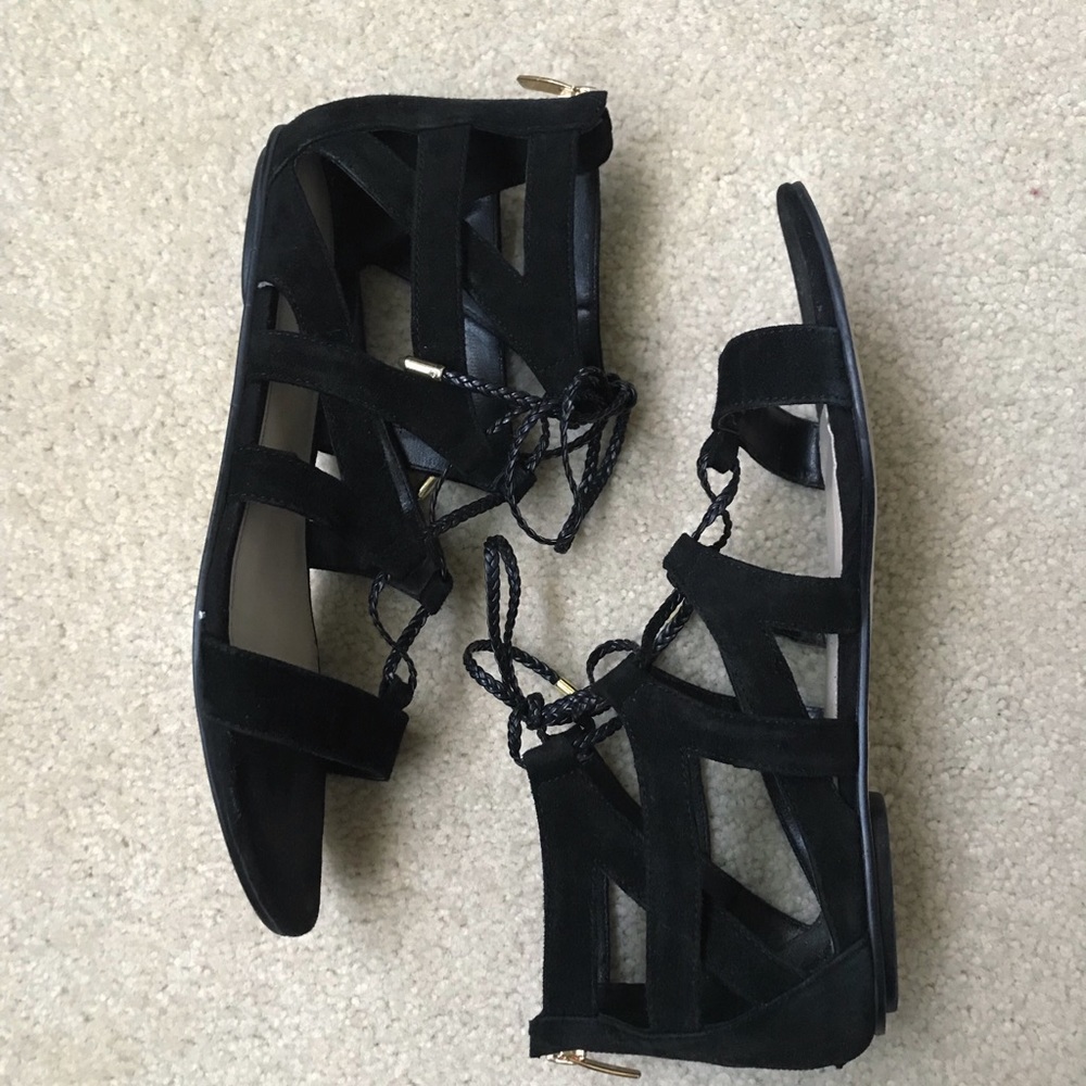 Marc Fisher black suede Gladiator sandals